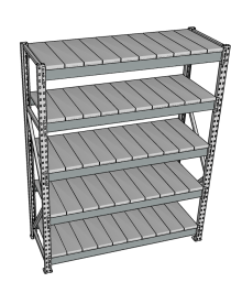 Стеллаж грузовой СГР 3000x1500x600 5 полок (металл) Стеллаж грузовой СГР 3000x1500x600 5 полок (металл)