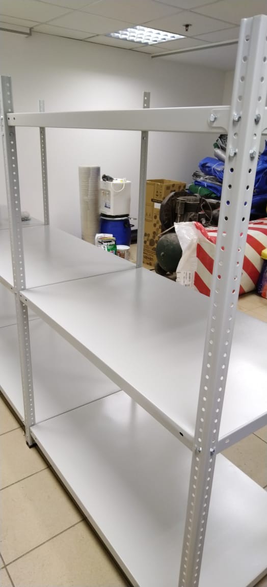 Стеллаж металлический Титан МС-500 1500х1000х600 3 полки купить в Мурманске Стеллаж металлический Титан МС-500 1500х1000х600 3 полки купить в Мурманске