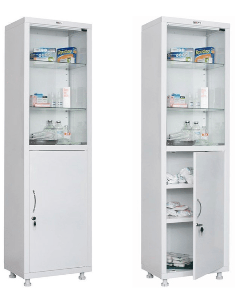 Медицинский шкаф HILFE МД 1 1657/SG купить в Мурманске Медицинский шкаф HILFE МД 1 1657/SG купить в Мурманске