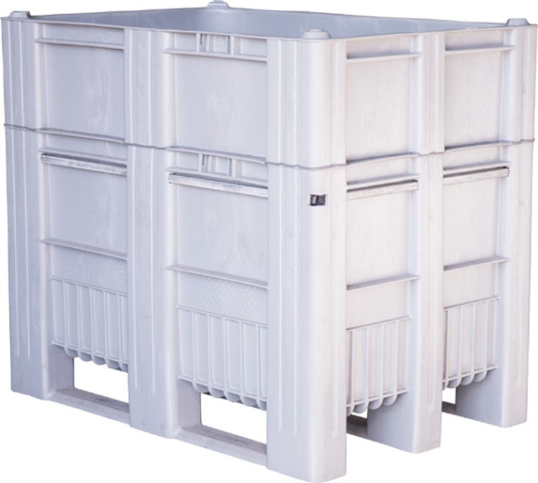BoxPallet 1200х800х1035 сплошной, на полозьях серый купить в Мурманске
