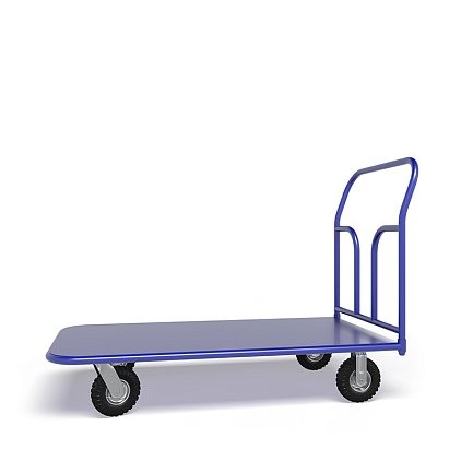 Платформенная тележка ТП 4 (г/п 300 кг, 1200x600 мм, колеса пневматические 270 мм) купить в Мурманске Платформенная тележка ТП 4 (г/п 300 кг, 1200x600 мм, колеса пневматические 270 мм) купить в Мурманске