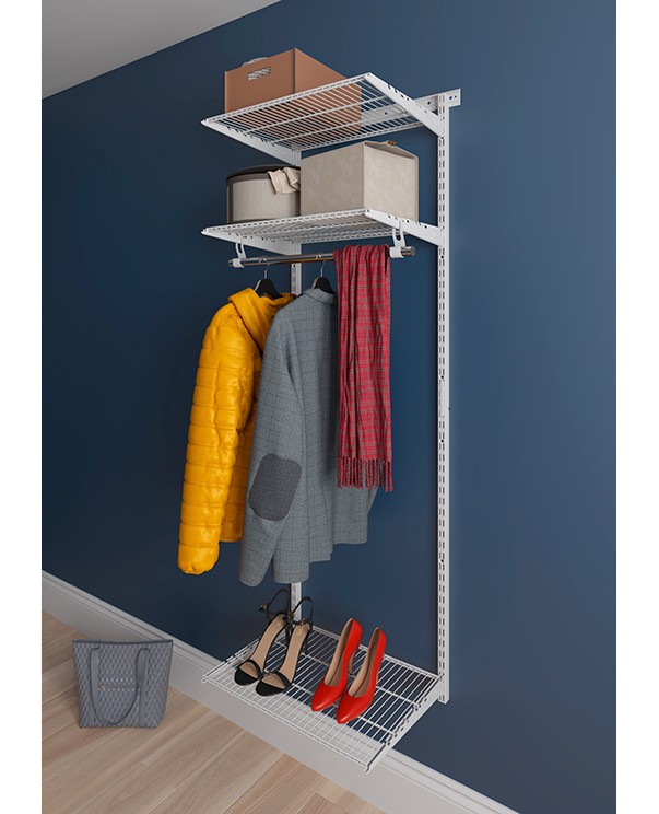 Гардеробная система Практик Home Basic G60 белая купить в Мурманске Гардеробная система Практик Home Basic G60 белая купить в Мурманске