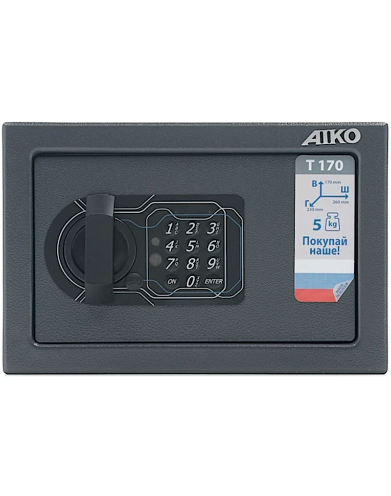 Мебельный сейф Aiko Т-170 EL, вид спереди