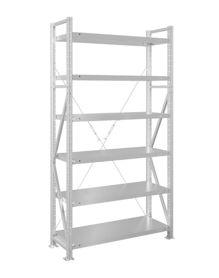 Стеллаж MS U 2000x700x500 6 полок (200 кг, металл) купить в Мурманске