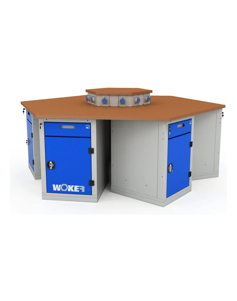 Верстак шеститумбовый WOKER PRO 6002.2500 купить в Мурманске