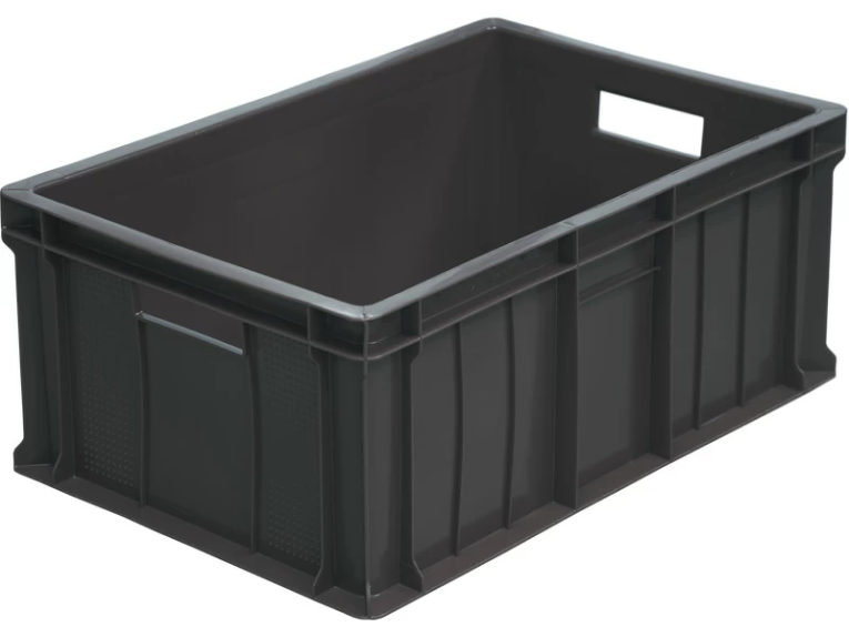 Ящик 600х400х250 сплошной чёрный купить в Мурманске