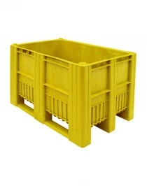 BoxPallet 1200х800х740 мм желтый сплошной