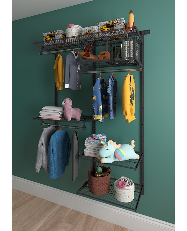 Гардеробная система Практик Home Optima G120 графит купить в Мурманске Гардеробная система Практик Home Optima G120 графит купить в Мурманске