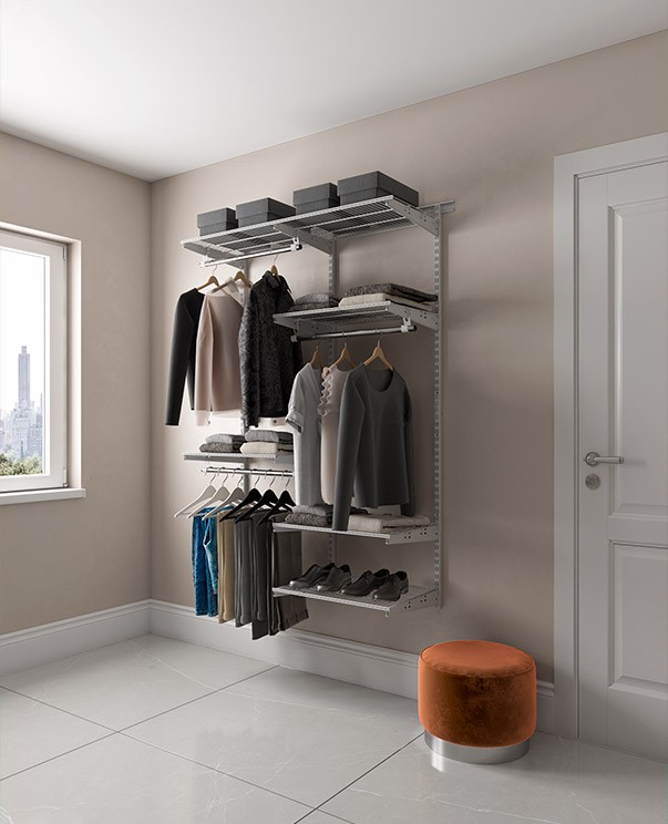 Гардеробная система Практик Home Optima G120 графит купить в Мурманске Гардеробная система Практик Home Optima G120 графит купить в Мурманске