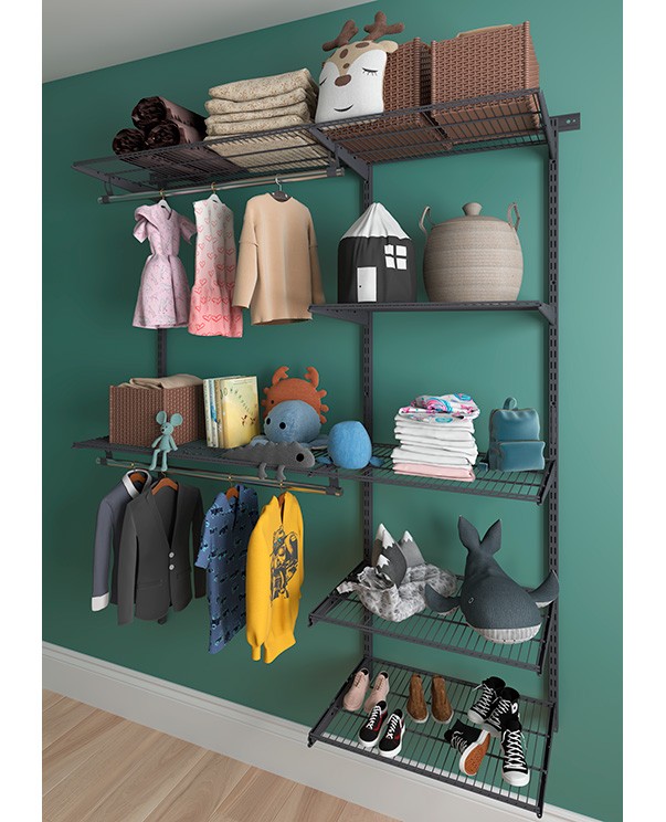 Гардеробная система Практик Home Optima G150 графит купить в Мурманске Гардеробная система Практик Home Optima G150 графит купить в Мурманске