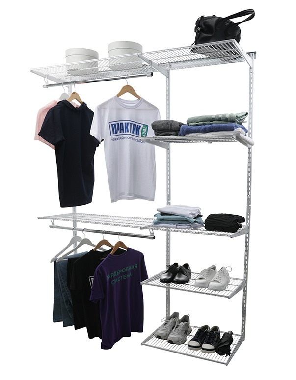 Гардеробная система Практик Home Optima G180 белая купить в Мурманске Гардеробная система Практик Home Optima G180 белая купить в Мурманске