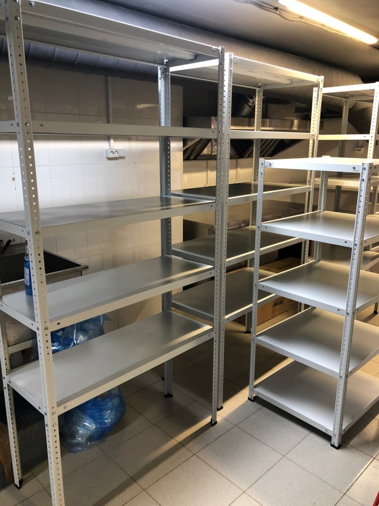 Стеллаж металлический Титан МС-500 1800х1000х300 5 полок купить в Мурманске Стеллаж металлический Титан МС-500 1800х1000х300 5 полок купить в Мурманске