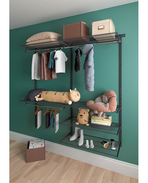 Гардеробная система Практик Home Optima G180 графит купить в Мурманске Гардеробная система Практик Home Optima G180 графит купить в Мурманске