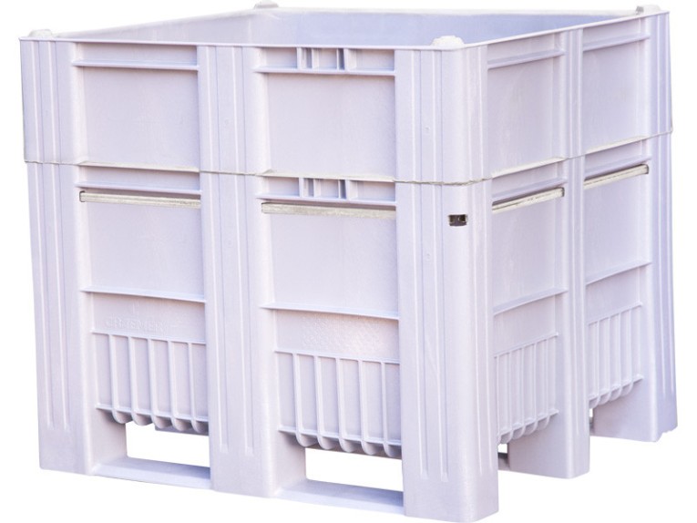 BoxPallet 1200x1000x1035 мм сплошной на полозьях серый купить в Мурманске