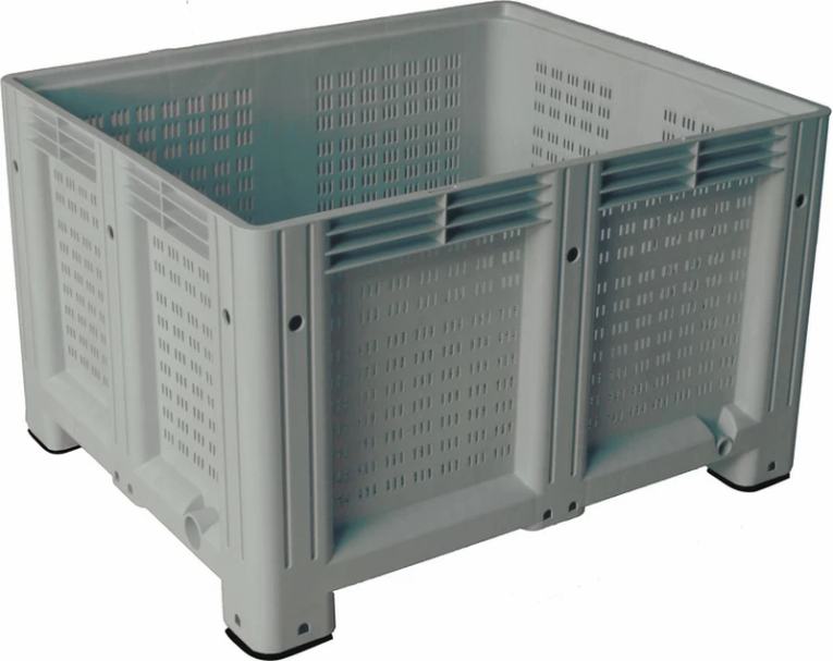 Big Box 1200x1000x580 мм перфорированный на ножках серый купить в Мурманске Big Box 1200x1000x580 мм перфорированный на ножках серый купить в Мурманске