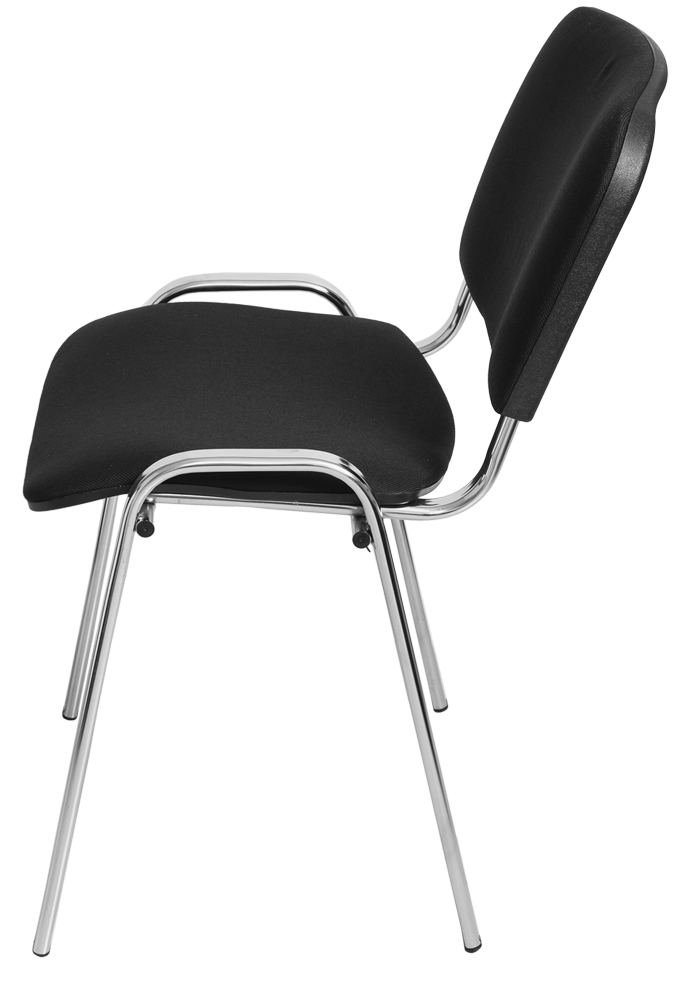 Стул Изо (черная ткань, хром) купить в Мурманске Стул Изо (черная ткань, хром) купить в Мурманске