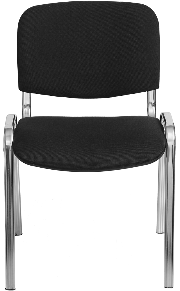 Стул Изо (черная ткань, хром) купить в Мурманске Стул Изо (черная ткань, хром) купить в Мурманске