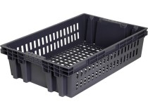 Ящик п/э хлебный 600х400х152,5 черный, вес 1,2 кг Ящик п/э хлебный 600х400х152,5 черный, вес 1,2 кг