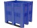 BoxPallet 1300х1150х1250 сплошной, на 3 полозьях синий купить в Мурманске