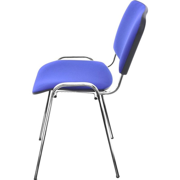 Стул Изо (синяя ткань, хром) купить в Мурманске Стул Изо (синяя ткань, хром) купить в Мурманске