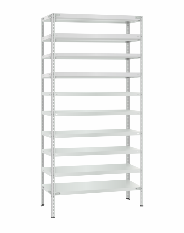 Стеллаж металлический Титан МС-500 2400х1000х500 10 полок купить в Мурманске Стеллаж металлический Титан МС-500 2400х1000х500 10 полок купить в Мурманске