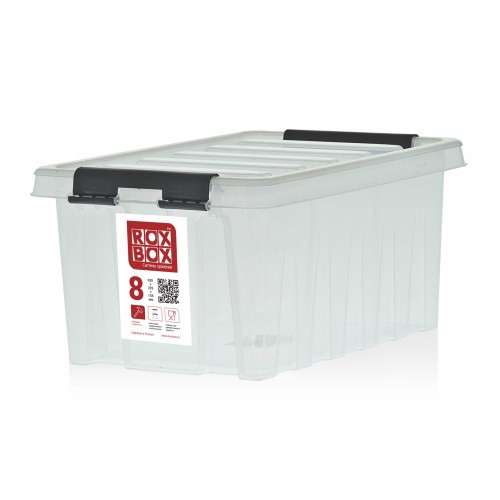 Контейнер Rox Box Original 8 (335х220х155 мм с крышкой и клипсами прозрачный) купить в Мурманске
