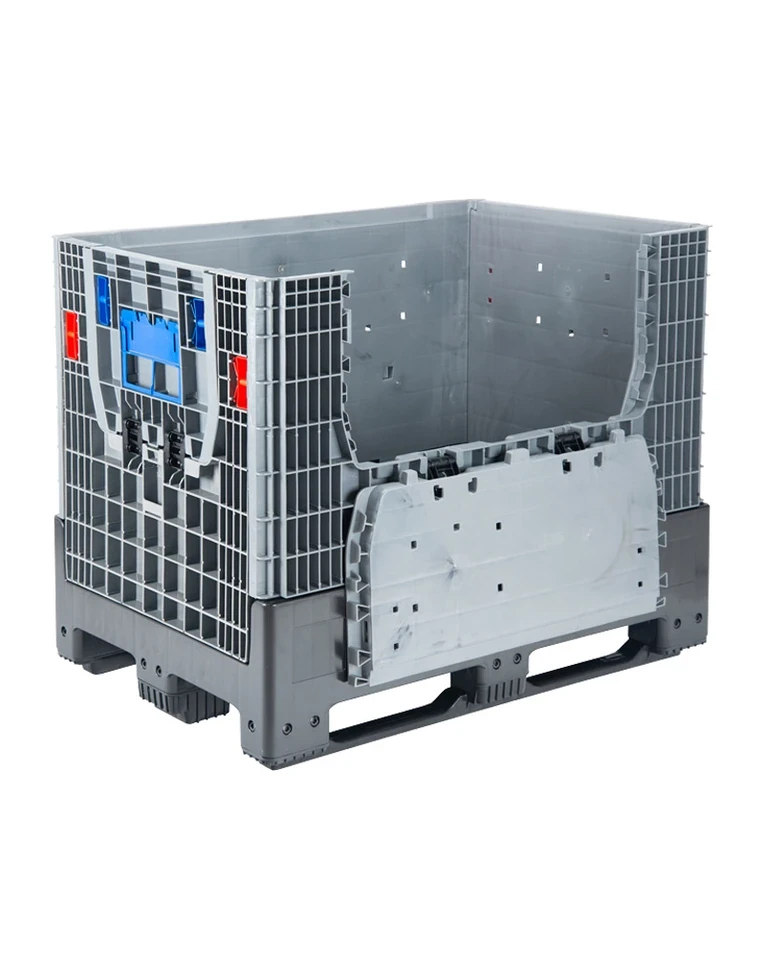 DPF-Box 1208S 1200x800x950 мм сплошной разборный серый на 3-х полозьях с 2-мя откид. дверцами