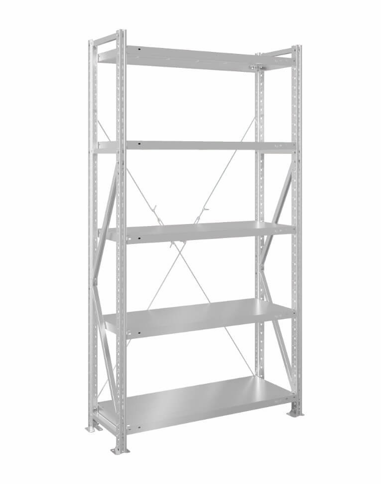 Стеллаж MS U 2000x1000x400 5 полок (300 кг, металл) купить в Мурманске