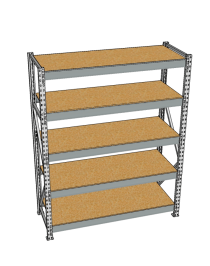 Стеллаж грузовой СГР 2500x900x500 5 полок (ДСП) Стеллаж грузовой СГР 2500x900x500 5 полок (ДСП)