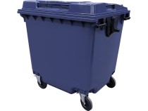 Мусорный контейнер 1 100л. на колёсах цв. синий Мусорный контейнер 1 100л. на колёсах цв. синий
