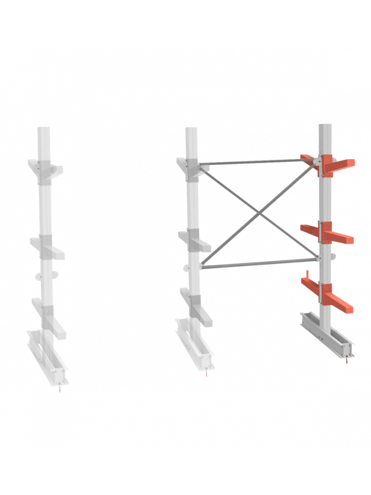 СТ-062 Стеллаж двухсторонний 3 яруса ДОП. купить в Мурманске СТ-062 Стеллаж двухсторонний 3 яруса ДОП. купить в Мурманске