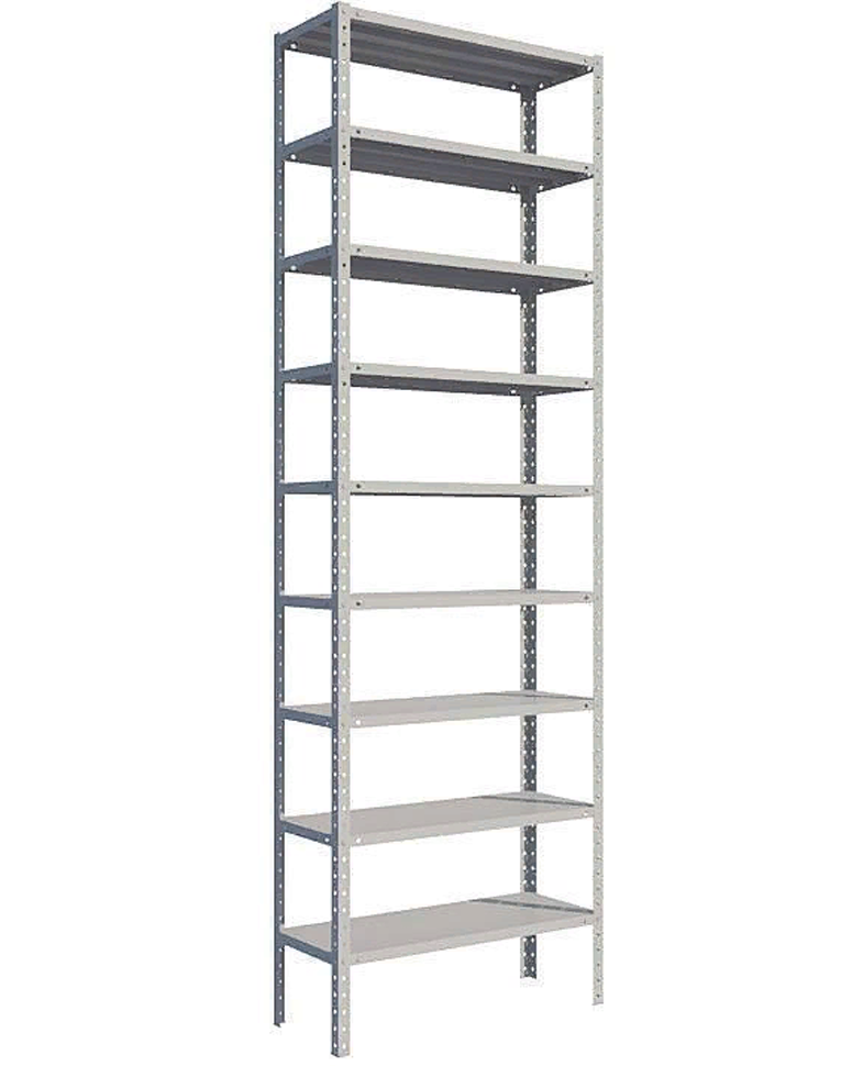 Стеллаж MS Standart 1600х1000х400 9 полок купить в Мурманске
