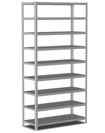 Стеллаж металлический Титан МС-500 2200х1500х300 9 полок Стеллаж металлический Титан МС-500 2200х1500х300 9 полок