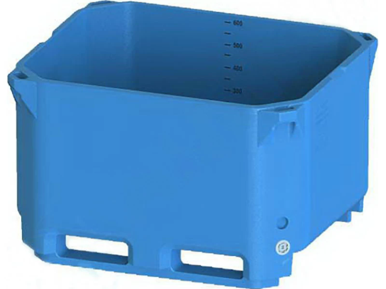 Контейнер 600л. изотермический, без крышки цв. синий купить в Мурманске