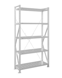 Стеллаж MS U 2500x700x500 5 полок (400 кг, перф) Стеллаж MS U 2500x700x500 5 полок (400 кг, перф)