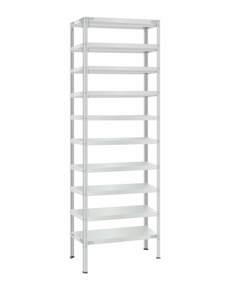 Стеллаж металлический Титан МС-500 2300х700х500 10 полок купить в Мурманске