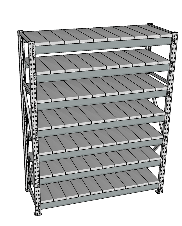 Стеллаж грузовой СГР 3000x1500x1000 7 полок (металл) купить в Мурманске Стеллаж грузовой СГР 3000x1500x1000 7 полок (металл) купить в Мурманске