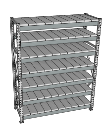 Стеллаж грузовой СГР 3000x1800x400 7 полок (металл) Стеллаж грузовой СГР 3000x1800x400 7 полок (металл)
