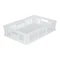 Ящик 600х400х140 мм дно сплош.стенки перф.с ручками натуральный морозостойкий