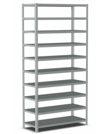 Стеллаж металлический Титан МС-500 1500х700х600 10 полок Стеллаж металлический Титан МС-500 1500х700х600 10 полок