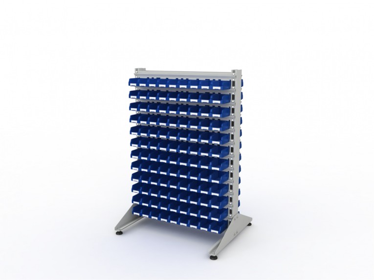 Стеллаж для пластиковых лотков SORTEX двухсторонний 1500x1000x800.01 купить в Мурманске Стеллаж для пластиковых лотков SORTEX двухсторонний 1500x1000x800.01 купить в Мурманске