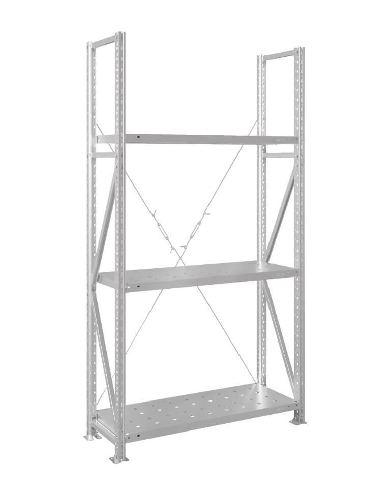 Стеллаж MS U 3000x1500x600 3 полки (300 кг, перф) купить в Мурманске Стеллаж MS U 3000x1500x600 3 полки (300 кг, перф) купить в Мурманске