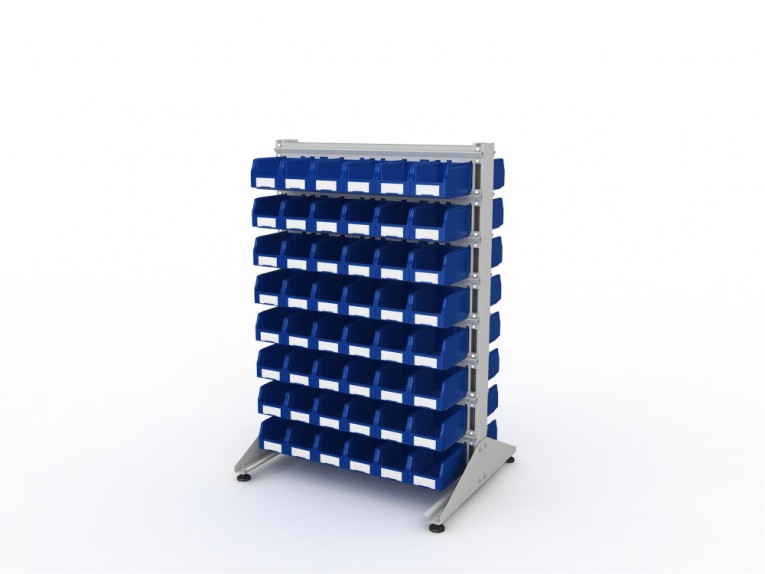 Стеллаж для пластиковых лотков SORTEX двухсторонний 1500x1000x800.02 купить в Мурманске Стеллаж для пластиковых лотков SORTEX двухсторонний 1500x1000x800.02 купить в Мурманске