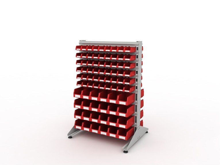 Стеллаж для пластиковых лотков SORTEX двухсторонний 1500x1000x800.04 купить в Мурманске Стеллаж для пластиковых лотков SORTEX двухсторонний 1500x1000x800.04 купить в Мурманске