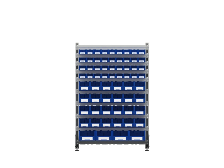 Стеллаж для пластиковых лотков SORTEX двухсторонний 1500x1000x800.05 купить в Мурманске Стеллаж для пластиковых лотков SORTEX двухсторонний 1500x1000x800.05 купить в Мурманске