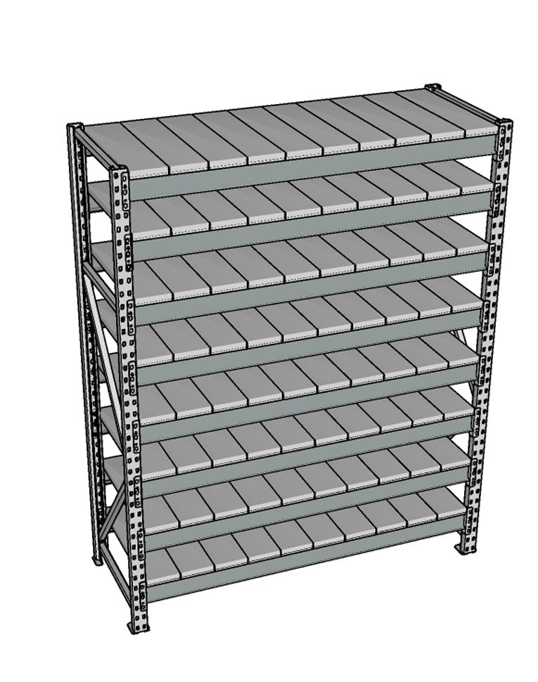 Стеллаж грузовой СГР 3000x900x400 8 полок (металл) купить в Мурманске Стеллаж грузовой СГР 3000x900x400 8 полок (металл) купить в Мурманске