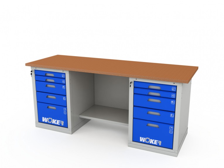 Верстак двухтумбовый WOKER PRO 2505.2000 купить в Мурманске Верстак двухтумбовый WOKER PRO 2505.2000 купить в Мурманске