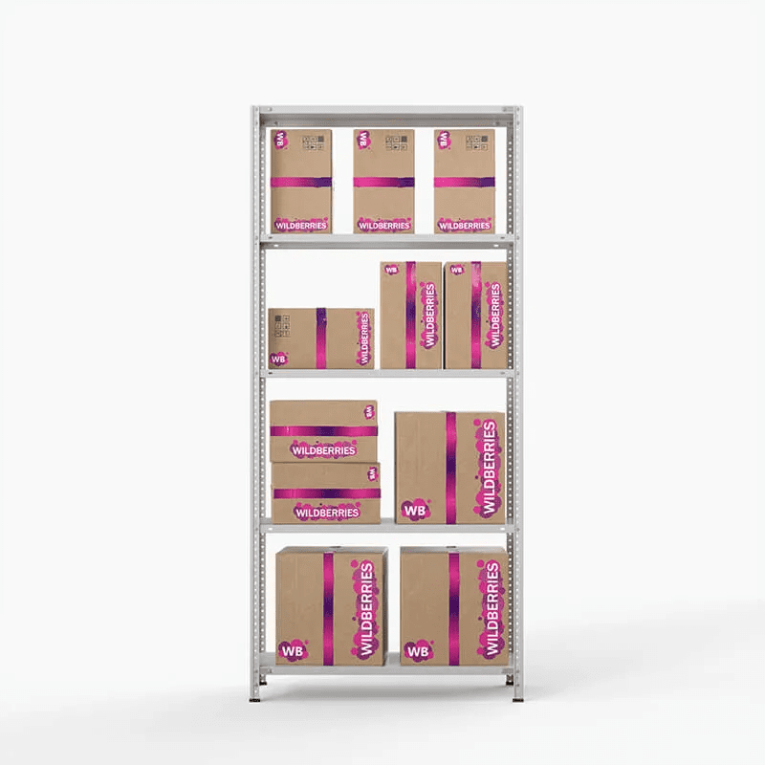 Стеллаж ПВЗ Wildberries 2000х1000х400 5 полок купить в Мурманске Стеллаж ПВЗ Wildberries 2000х1000х400 5 полок купить в Мурманске
