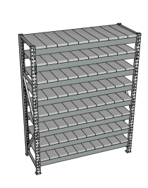 Стеллаж грузовой СГР 3000x900x600 8 полок (металл) Стеллаж грузовой СГР 3000x900x600 8 полок (металл)