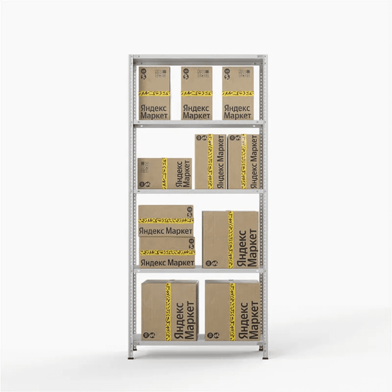 Стеллаж ПВЗ Яндекс Маркет 2000х1000х400 5 полок купить в Мурманске Стеллаж ПВЗ Яндекс Маркет 2000х1000х400 5 полок купить в Мурманске